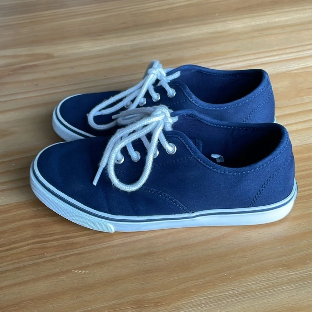 Janie‎ & Jack Navy Blue and White Sneaker